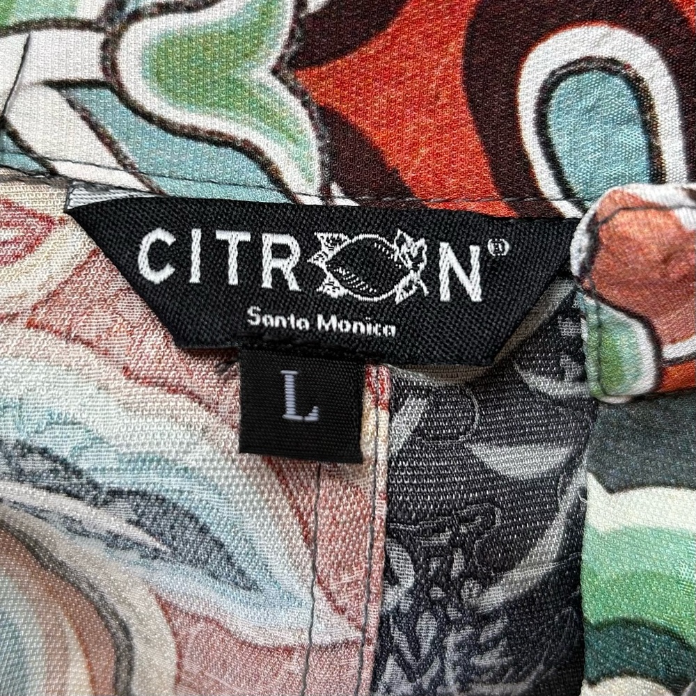 Citron Multicolor Patchwork Button-Down Shirt - T… - image 6